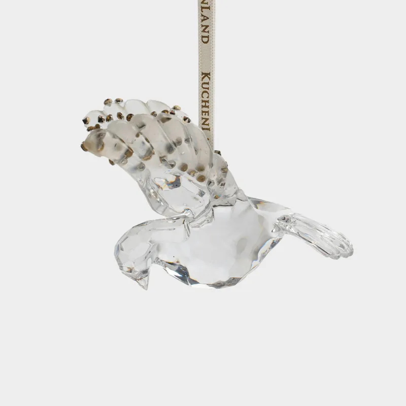 Игрушка елочная, 9 см, акрил, Птица, Figure crystal
