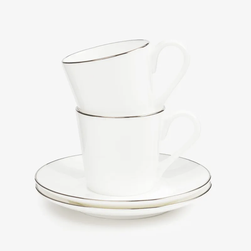 Пара кофейная, 2 перс, 4 пр, 90 мл, фарфор F, Antarctica