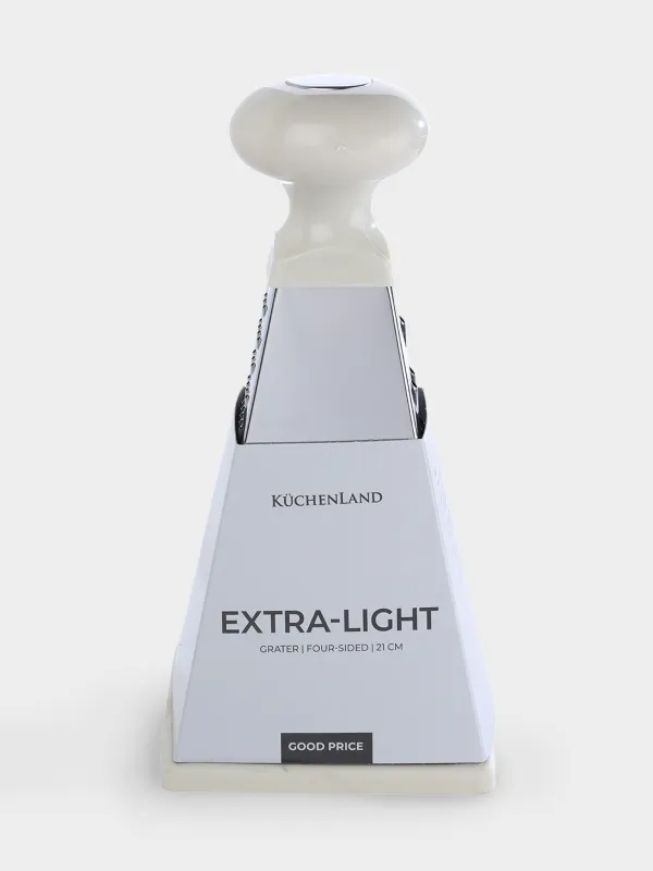 Терка, 21 см, четырехгранная, сталь/пластик, бежевая, Soft kitchen, image-2
