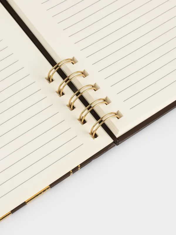 Блокнот для записей, 15х20 см, 100 л, на кольцах, картон, Разводы, Stationery, image-3