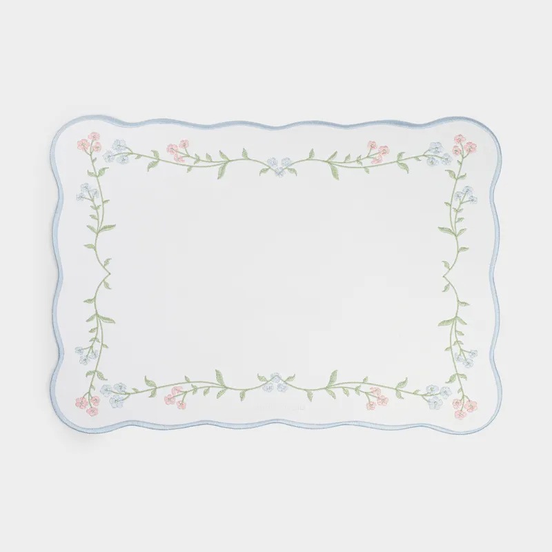 Салфетка под приборы, 32х45 см, Цветы, Rock embroidery
