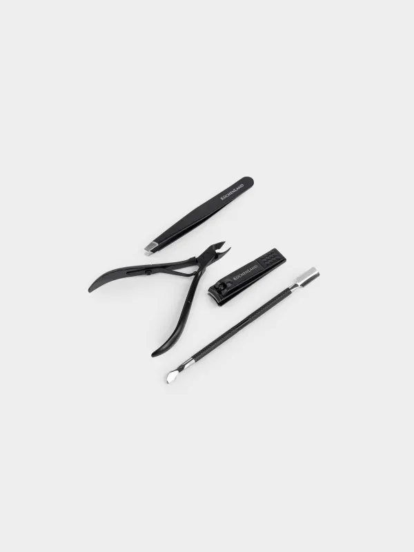 Набор маникюрный, 4 предмета, Manicure black, image-1