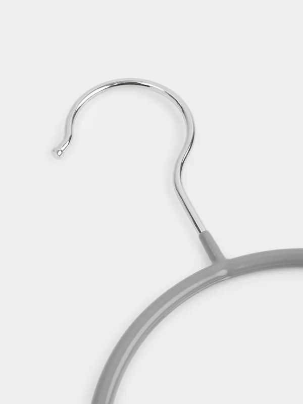 Вешалка для шарфов/платков, 14х23 см, 2 шт, металл с покрытием, серая, Colorful house, image-5