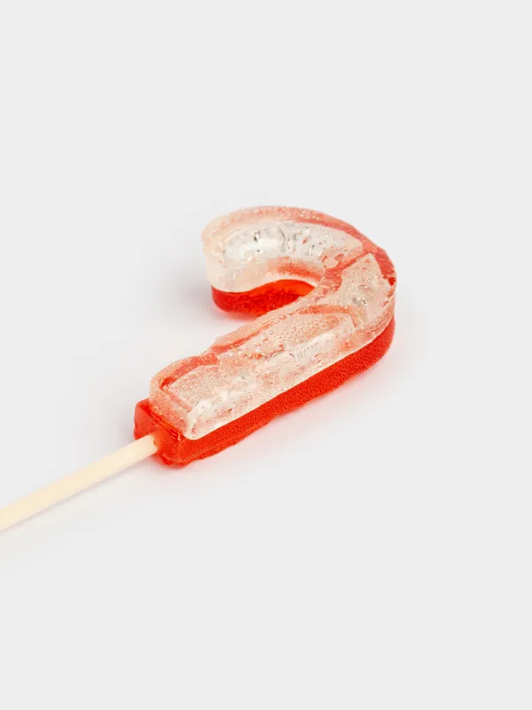 Леденец, 20 гр, погремушка, на палочке, красный, Трость, Sweet life, image-2