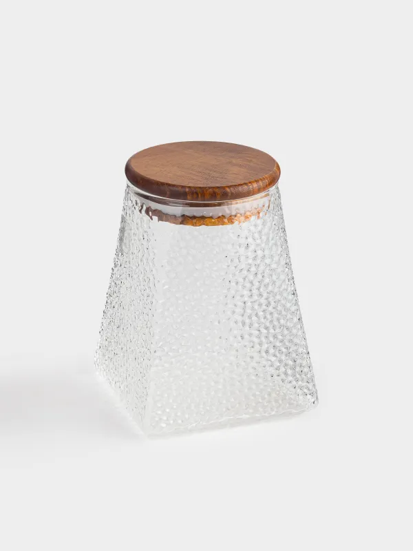 Банка для сыпучих продуктов, 550 мл, Relli wood, image-1