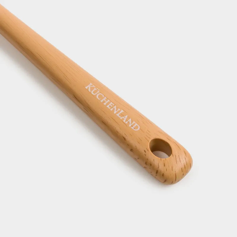 Лопатка, 31 см, с прорезями, силикон/пластик, бежевая, Letia, image-3