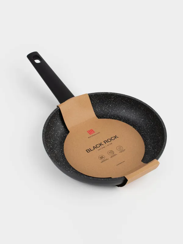 Сковорода, 24 см, с покрытием, алюминий, черная, Black rock, image-3