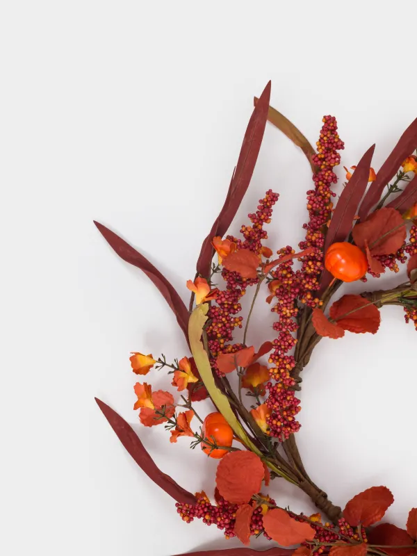 Венок декоративный, 16/35 см, пластик/бумага, Осенняя композиция, Forest symphony decor, image-2