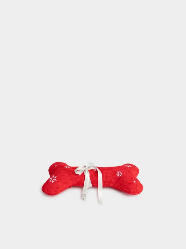Игрушка для собак, 30 см, с пищалкой, Косточка, Christmas pet, image-1