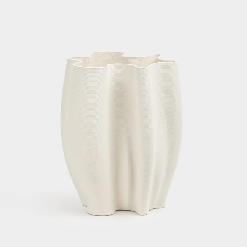 Ваза для цветов, 30 см, керамика, Crumple