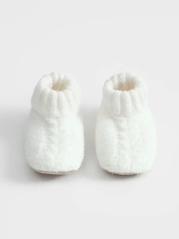 Тапочки-носки женские, шенилл/шерпа, Knitted soft, image-4