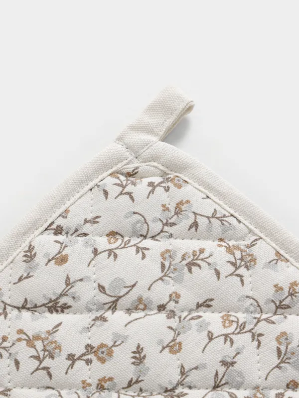 Прихватка, хлопок, молочная, La flore, image-2