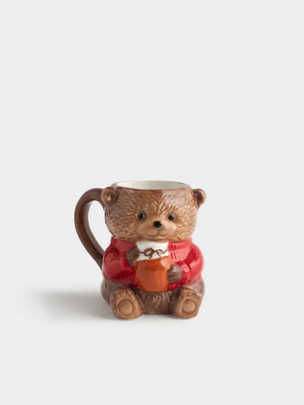 Кружка, 400 мл, Мишка с банкой варенья, Bear, image-0