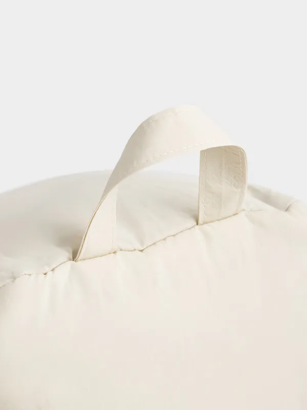 Косметичка, 22х17 см, с ручкой, полиэстер, бежевая, Shrink, image-4