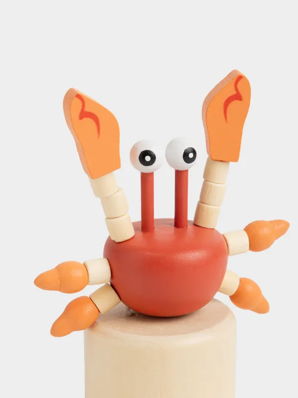 Игрушка, 13 см, дергунчик, Краб, Entertain, image-2