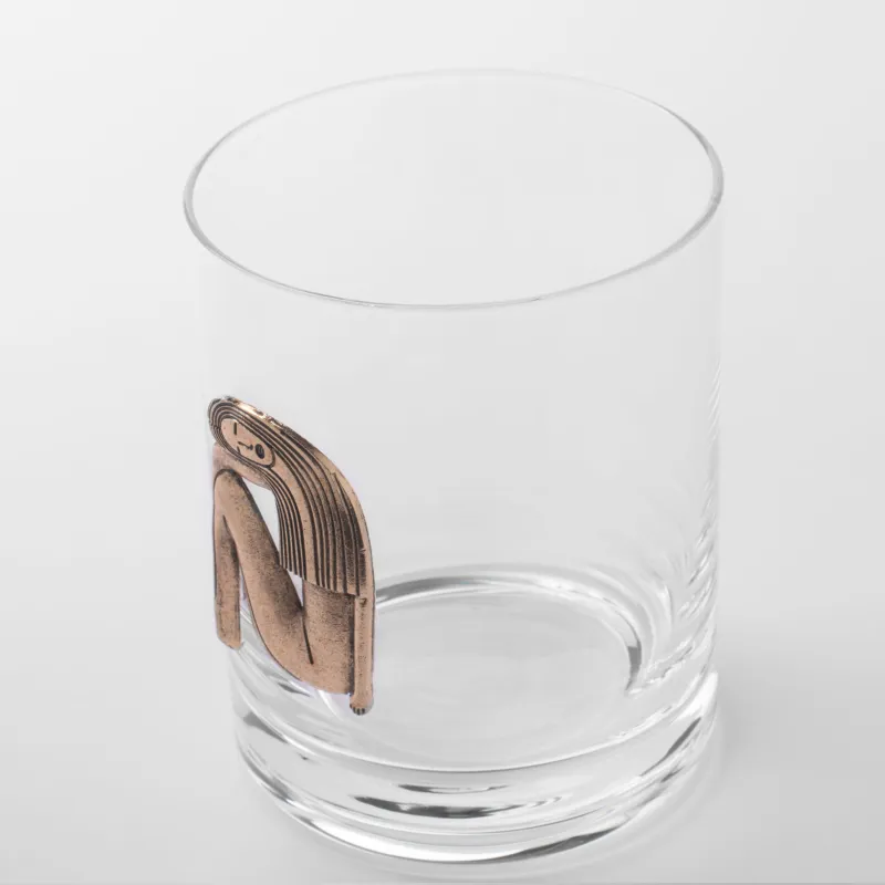 Стакан для виски, 10 см, 340 мл, стекло/металл, золотистый, Дева, Zodiac, image-3