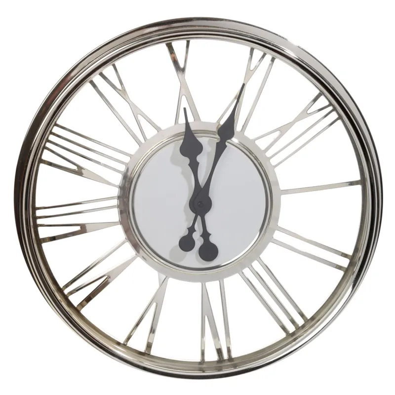 Часы настенные, 44 см, металл, круглые, золотистые, Fantastic gold, image-0