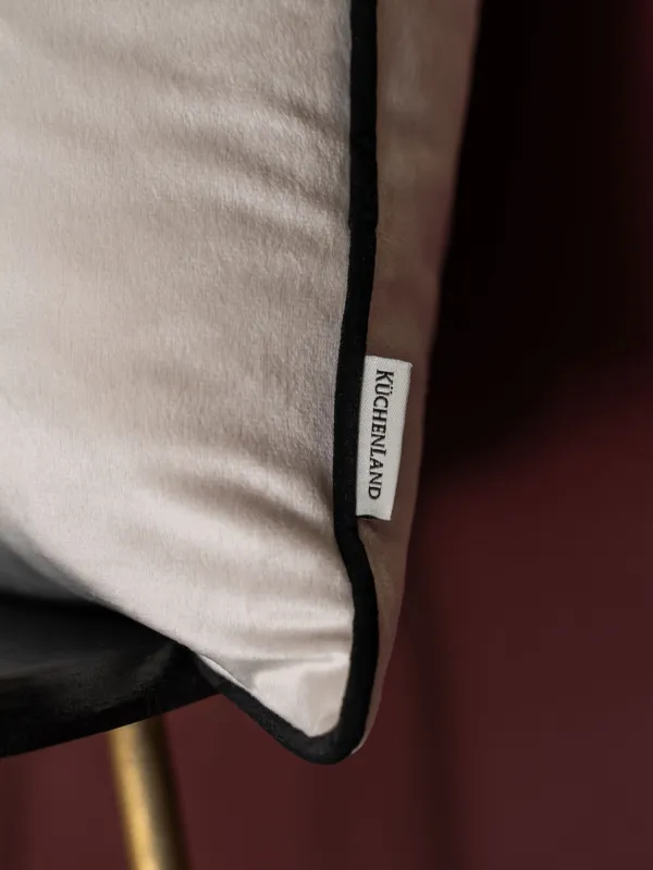 Подушка декоративная, 45х45 см, вельвет, молочная, Шмель, Bugs, image-5