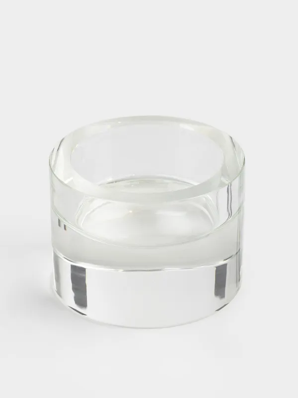 Подсвечник, 5х4 см, для чайной свечи, кристальное стекло, Lux crystal, image-1