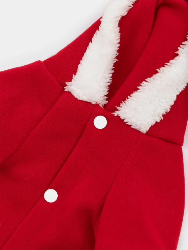 Костюм для животных, 30 см, р. S/M, карнавальный, полиэстер, красный, Варежки, Christmas pet, image-4