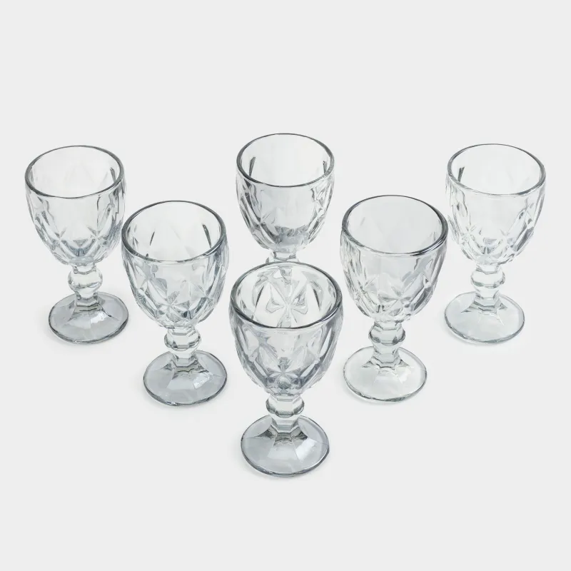 Рюмка, 50 мл, 6 шт, стекло Р, серая, Rhomb color, image-1