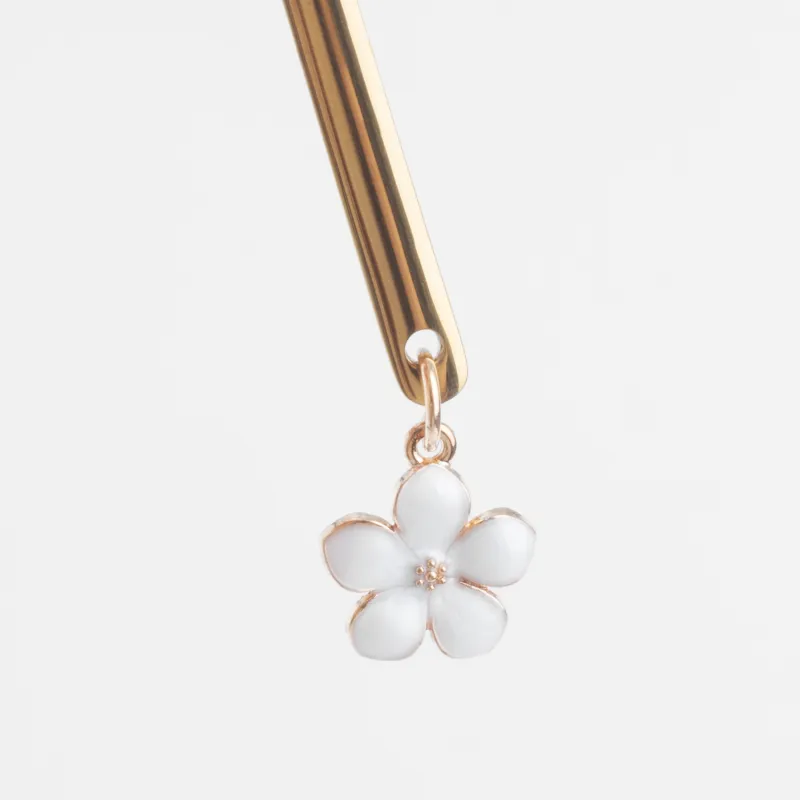 Ложка десертная, 14 см, 2 шт, сталь, золотистая, Цветок, Bloome, image-3