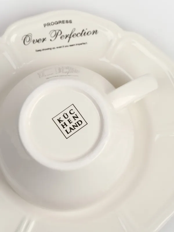 Пара чайная, 1 перс, 2 пр, 240 мл, керамика D, молочная, Progress, Course, image-3