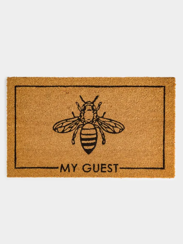 Коврик придверный, 45x75 см, кокос, бежевый, My guest, Honey, image-0