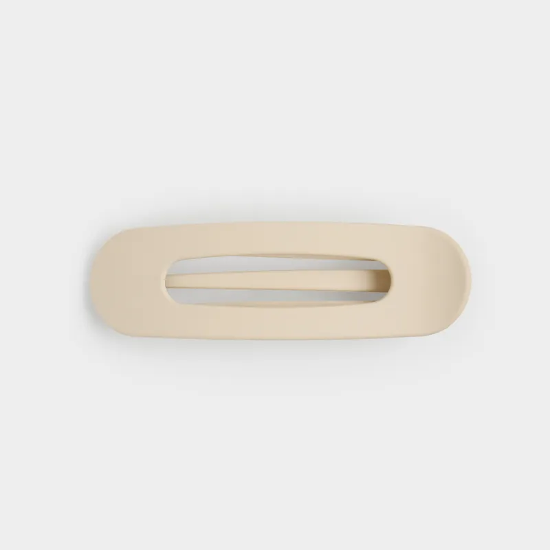 Заколка для волос, 11 см, пластик, бежевая, Hair basic