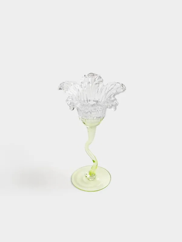 Подсвечник, 21 см, для чайной/тонкой свечи, Цветок, Fleur color, image-1