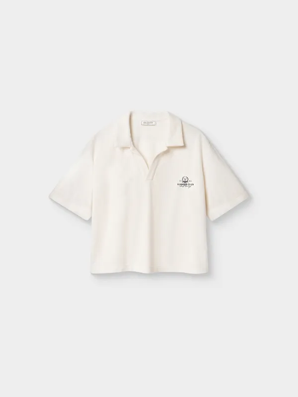 Рубашка женская, домашняя, р. S, с воротником-поло, хлопок/полиэстер К, молочная, Pegina, image-4