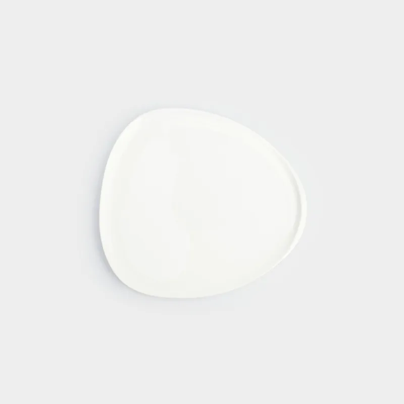 Тарелка закусочная, 23х21 см, фарфор P, белая, Synergy