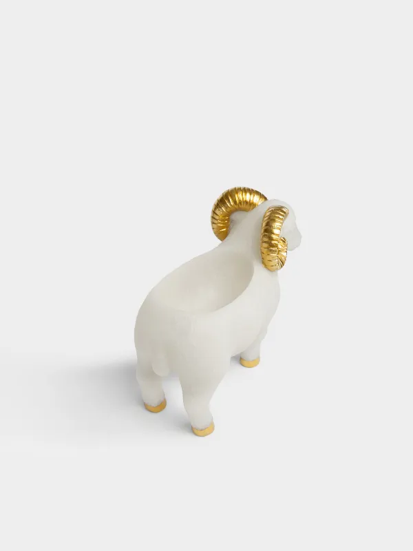 Конфетница, 24x19 см, Баран, Sheep gold, image-1
