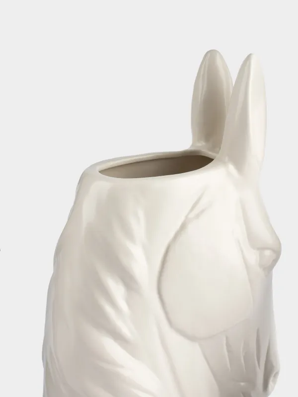 Ваза для цветов, 25 см, фарфор P, Horse white, image-4