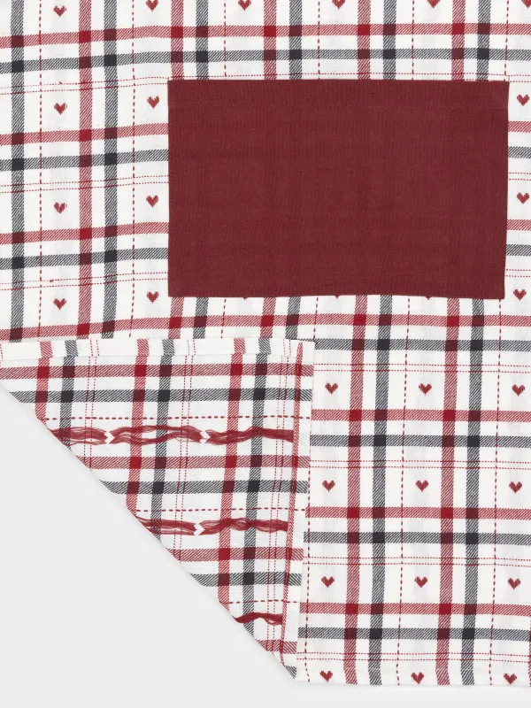 Фартук, 65х85 см, хлопок, молочный, Клетка, Hazel heart, image-4