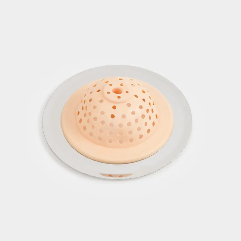 Фильтр для раковины, 11 см, сталь/силикон, бежевый, Keeping, image-4