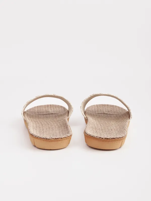 Сандалии женские, бежево-молочные, Геометрия, Walk, image-3