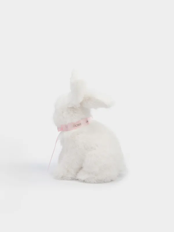 Изделие декоративное, 13х20 см, искусственный мех, молочная, Пасхальный кролик, Rabbit, image-2