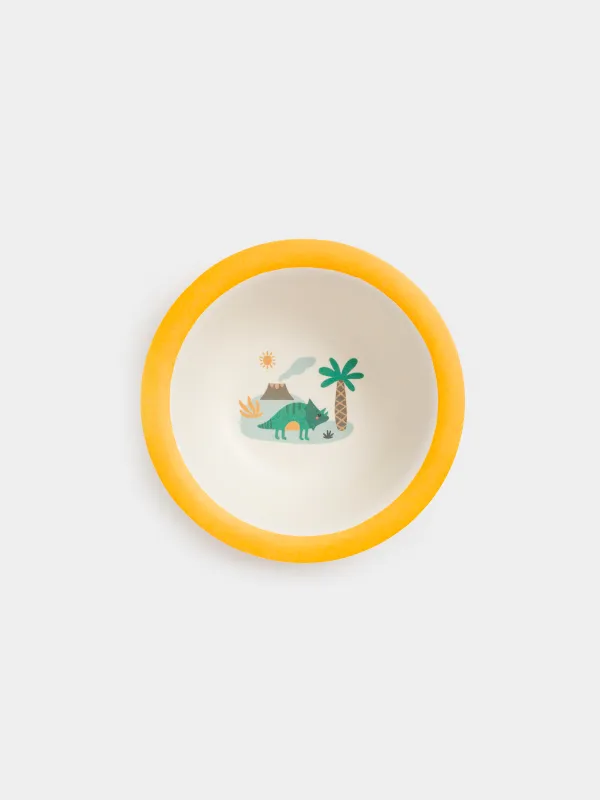 Тарелка суповая, 15х4 см, Динозавр и пальма, Dino, image-2