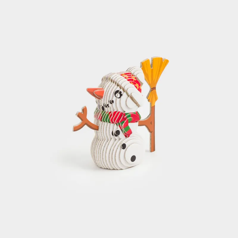 Набор для творчества, 8х8 см, 3D-конструктор, картон, Снеговик, Childhood, image-2