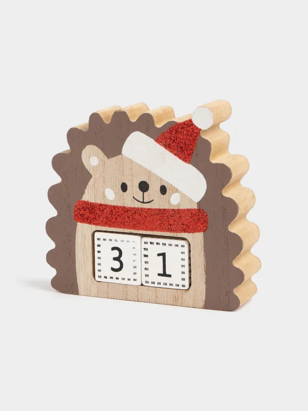 Календарь настольный, 10 см, дерево, Figure wood, image-1