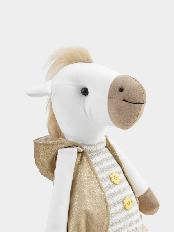Изделие декоративное, 65 см, полиэстер, шампань, Лошадь в юбке, Cute horse, image-2