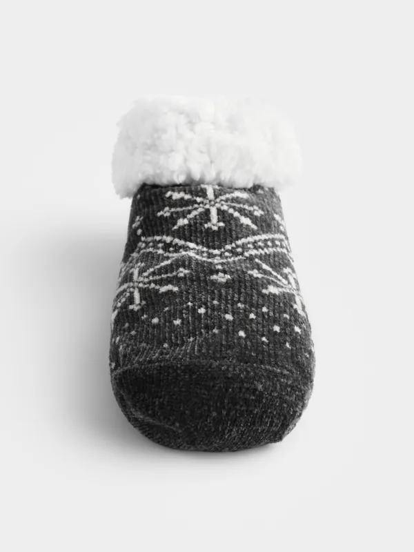Носки утепленные с вышивкой Снежинки, Hot winter, image-3