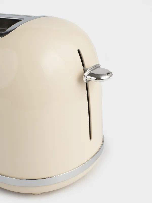 Тостер электрический, 685-815 Вт, 6 режимов, сталь/пластик, бежевый, Vintage kitchen, image-4