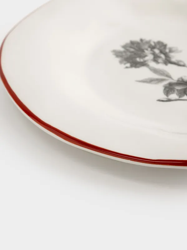 Тарелка закусочная, 23 см, керамика D, белая, Графичные цветы, Floria graphic, image-2