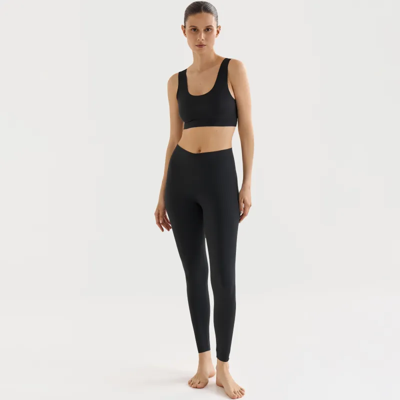 Легинсы спортивные, черные, Ligita