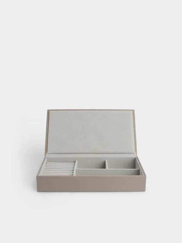 Шкатулка для украшений, 26х15 см, с кисточкой, искусственная кожа/МДФ, бежевая, Premiere one, image-3