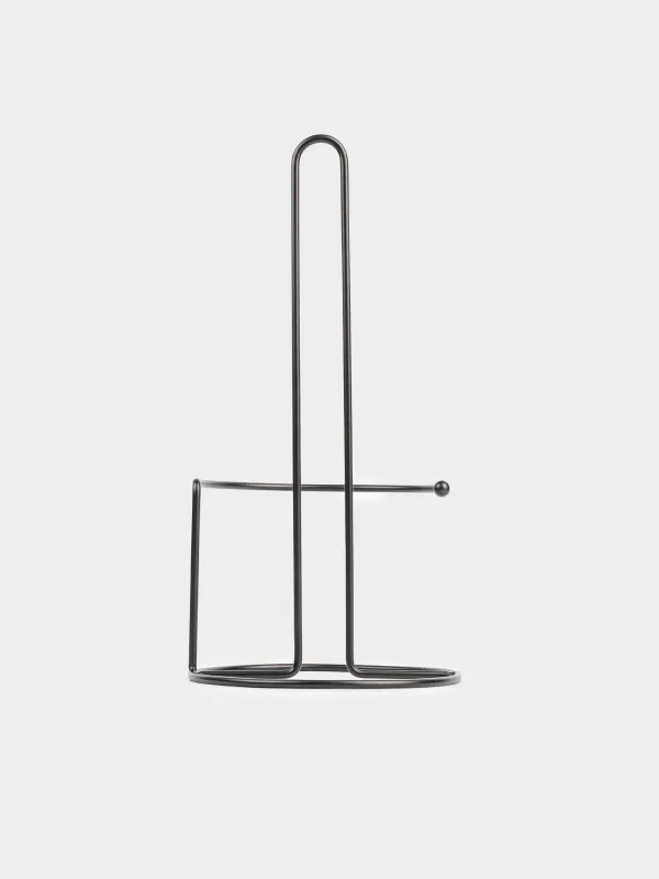 Держатель для бумажных полотенец, 30 см, металл, черный, Twist black, image-1