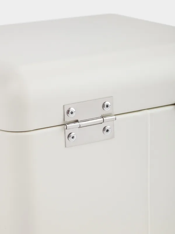 Хлебница, 20х20х14 см, металл/дерево, квадратная, молочная, Breadbasket, Course, image-5