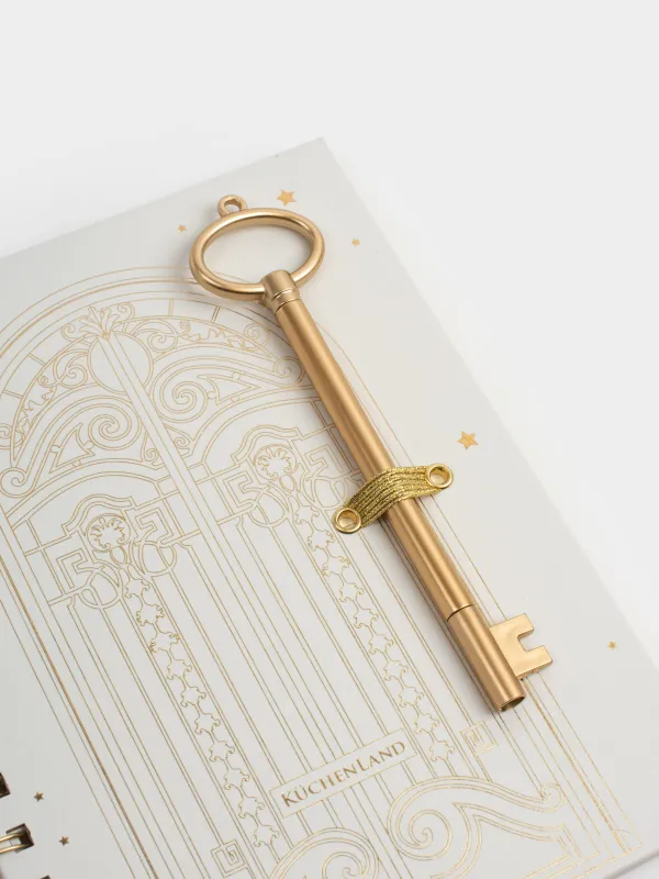 Блокнот, 15х20 см, 80 листов, на кольцах, Stationery gold, image-1